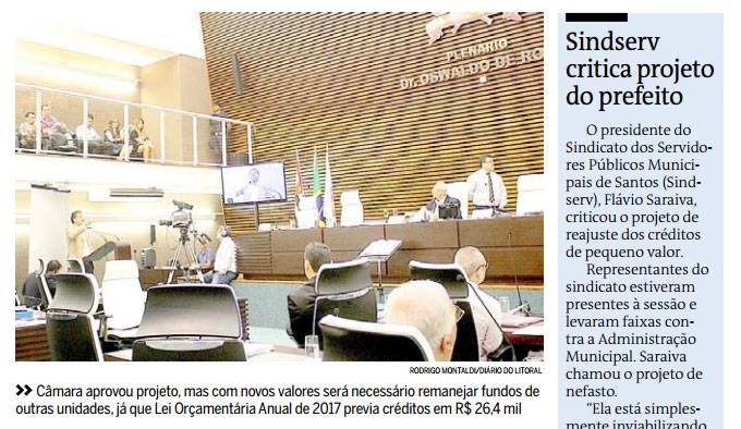 Jornal Diário do Litoral, 09/12/2016, página 5
