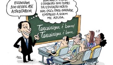 Charge: Terceirizar é bom!