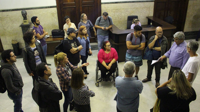 Servidores foram recebidos pelo Secretário de Gestão