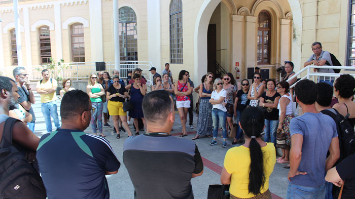 Servidores mobilizados na Câmara dos Vereadores