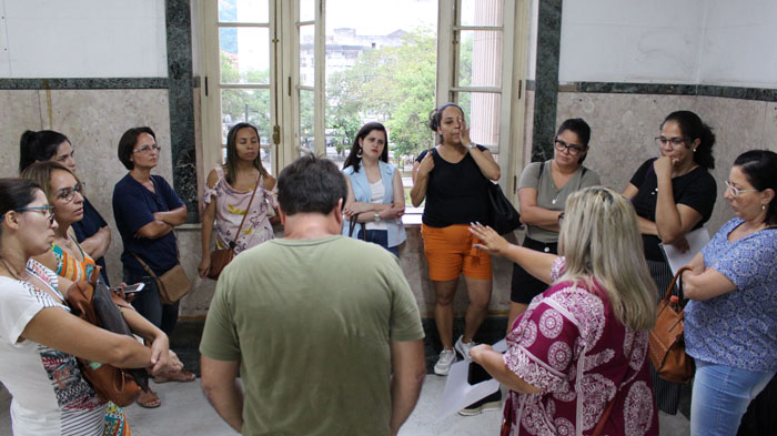 Professoras reunidas