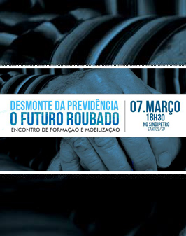Charge: Uma perna escrita "Reforma da Previdência" chuta um senhor de idade